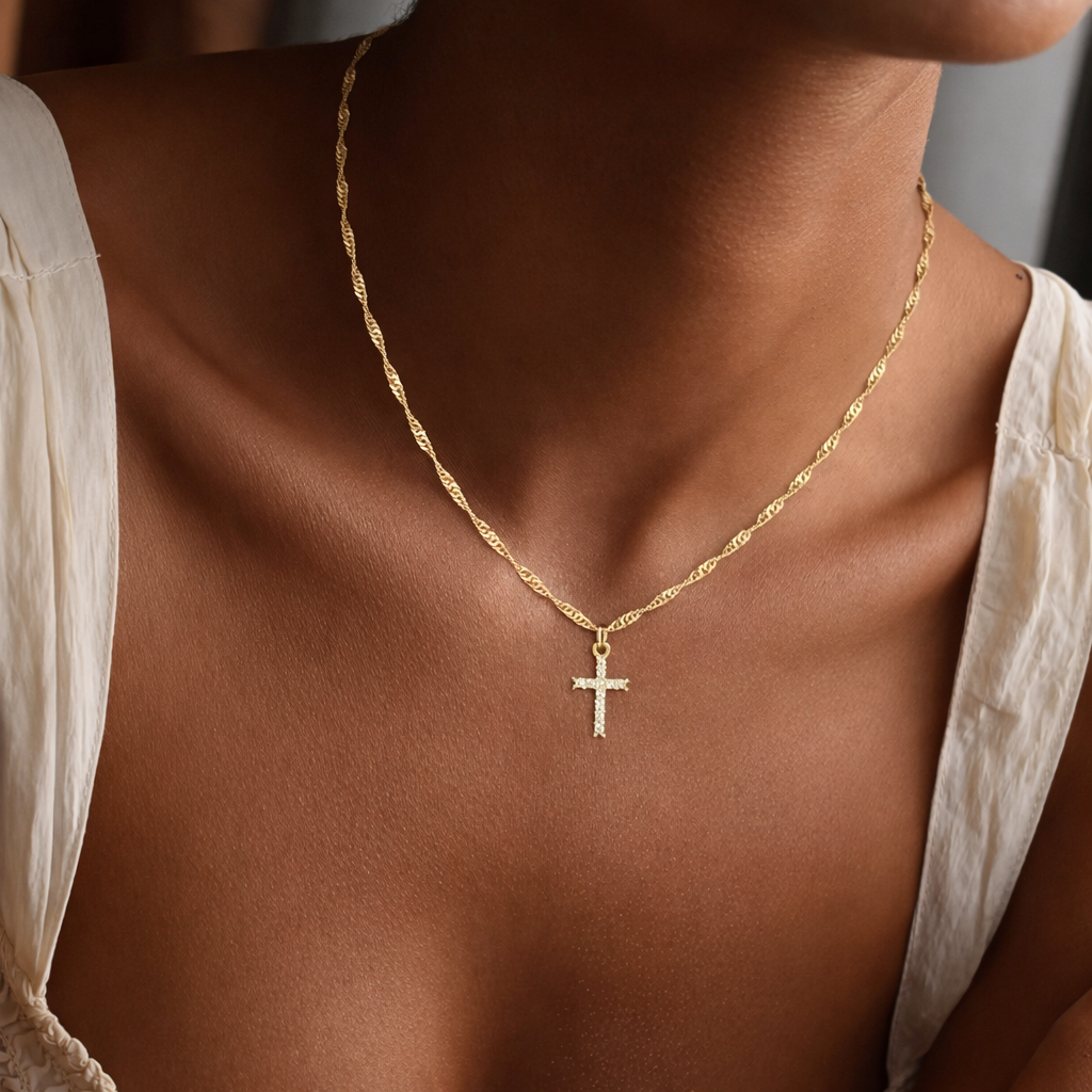 Seraphina – Kreuzkette für Damen